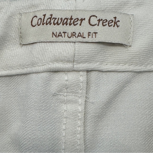 Coldwater Creek White Triple Stripe Tuxedo Slim Leg Jeans Women’s Size 6 NWT - Picture 6 of 9